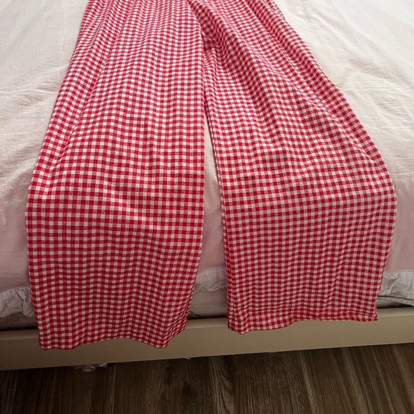 Vintage JCPenney Red Checkered Women's Jumpsuit - Picture 7 of 9